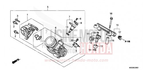 CORPO FARFALLATO NC700XAC di 2012